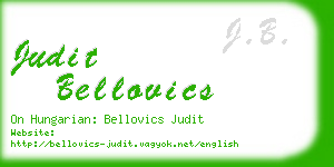 judit bellovics business card